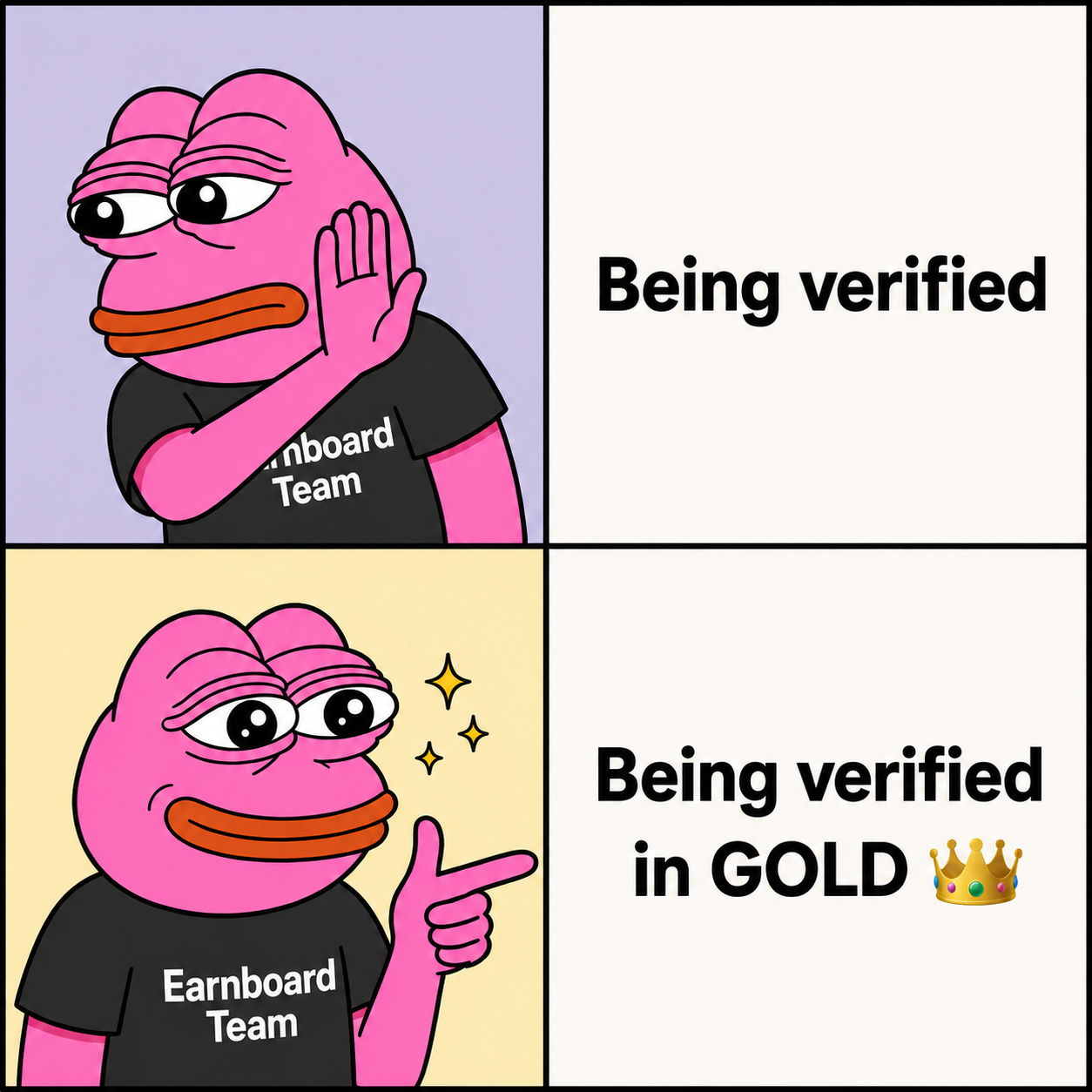 PEEP Gold Checkmark meme