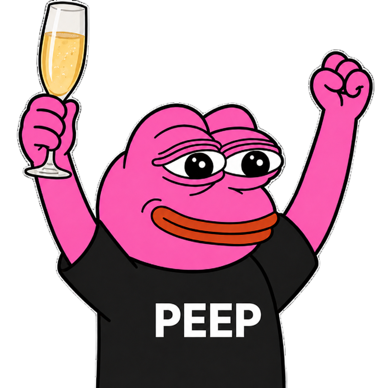 PEEP champagne cheers