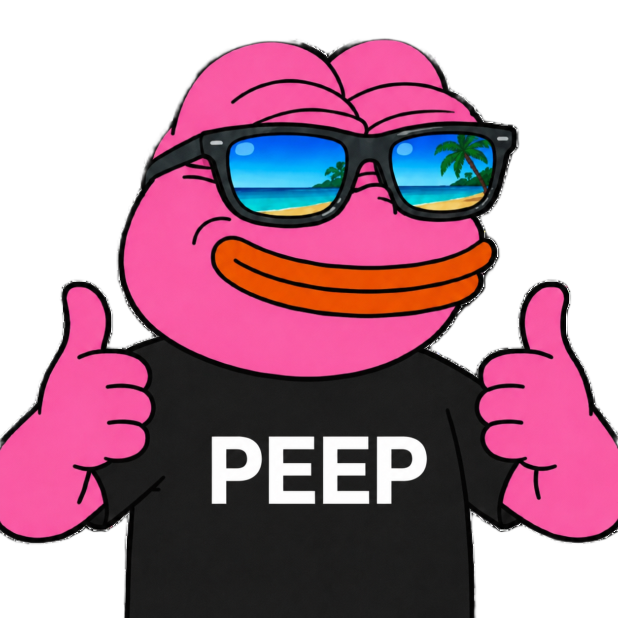 PEEP cool thumbs up