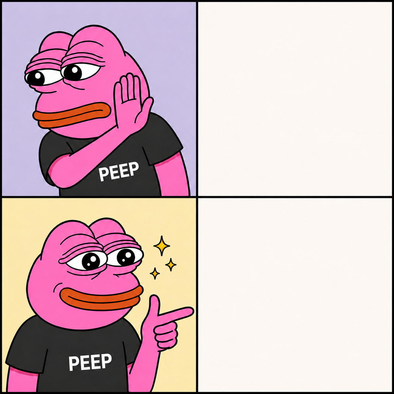 PEEP meme template
