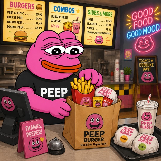PEEP burger meal