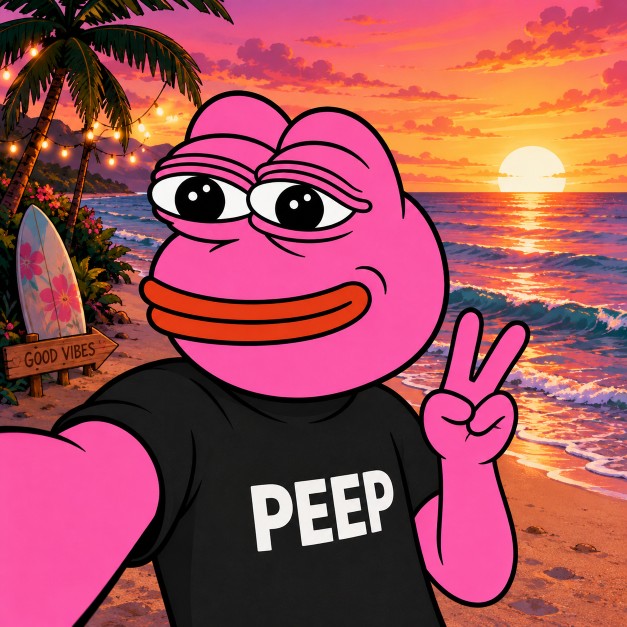 PEEP sunset peace selfie